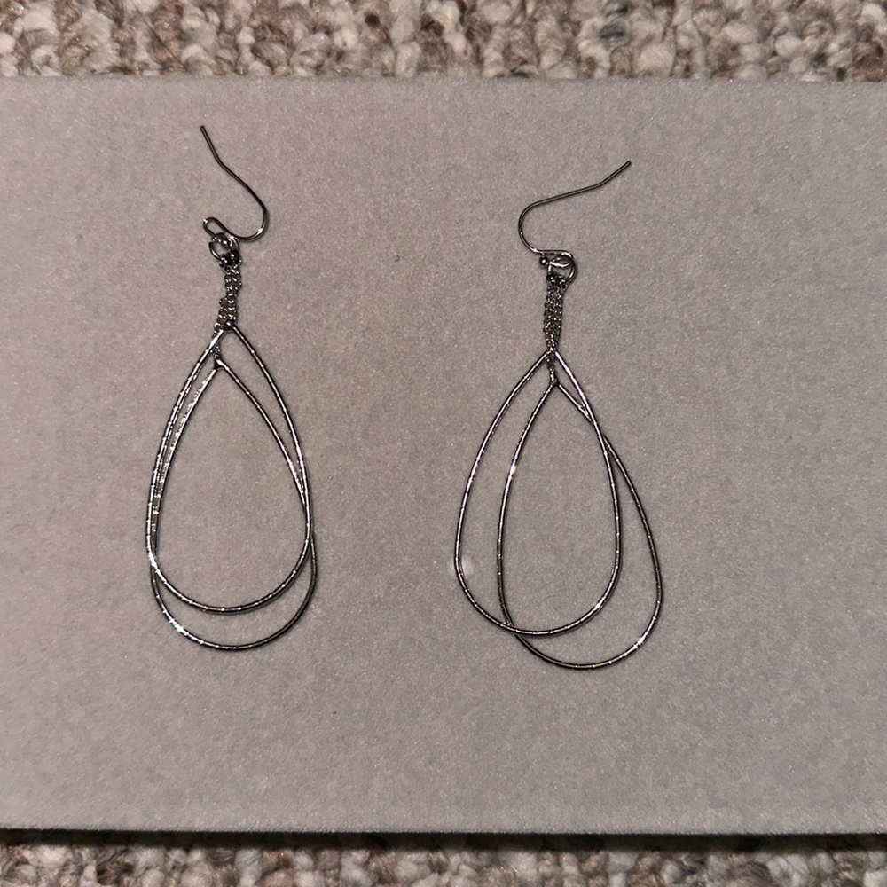 silver dangle earrings